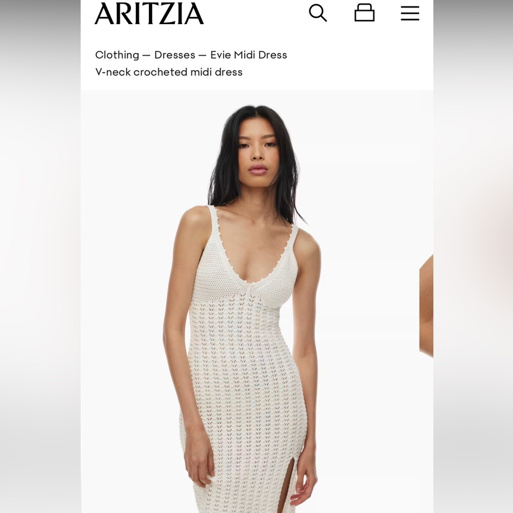 Aritzia Wilfred Evie Midi Dress